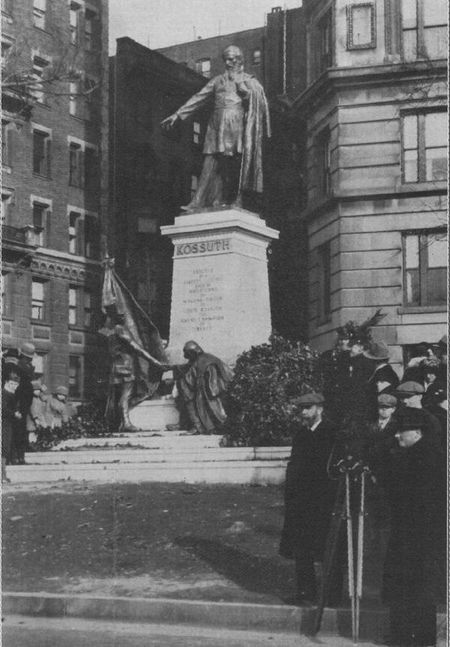 New York, Kossuth-szobor, Horvay István szobrászművész alkotása, Biró Zoltán fotója