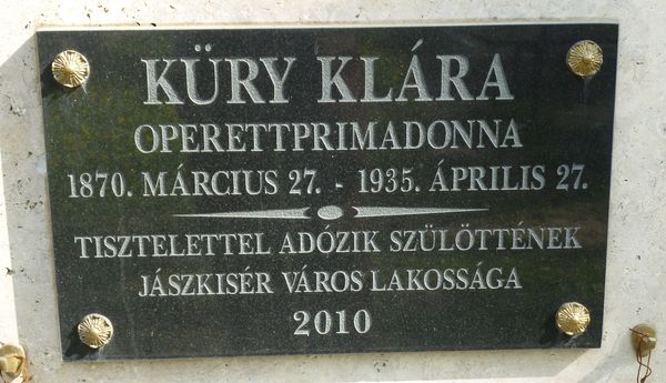 Küry Klára síremléke, Budapest. Fotó: Kósa Károly, 2011.04.03.
