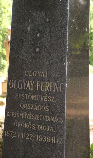 Olgyay Ferenc síremléke, Bp. Fotó: Kósa Károly, 2011.07.08.