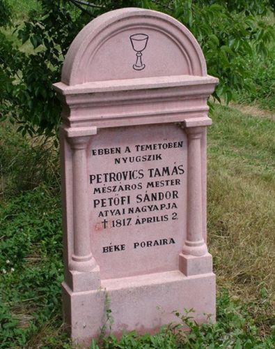 Petrovics Tamás síremléke, Domony. Fotó: Kósa Károly, 2009.07.13.